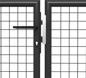 vidaXL Brama ogrodzeniowa, stal, 500 x 75 cm, antracytowa 3