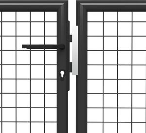 vidaXL Brama ogrodzeniowa, stalowa, 350 x 75 cm, antracytowa 4