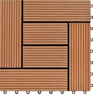 vidaXL Płytki tarasowe WPC (30 x 30 cm) kolor brązowy 5