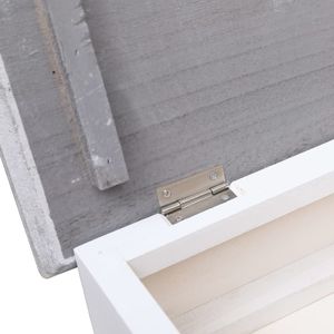 vidaXL Szafka na buty, szara, 50 x 28 x 98 cm, drewno paulownia 7