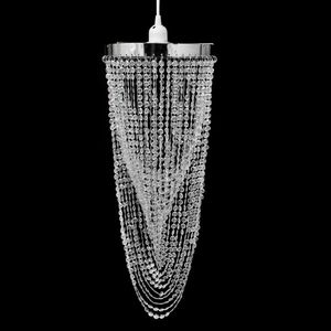 Lampa wisząca vidaXL Kryształowa lampa wisząca z abażurem, 22 x 58 cm 1