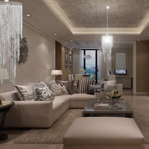 Lampa wisząca vidaXL Kryształowa lampa wisząca z abażurem 26 x 70 cm 6