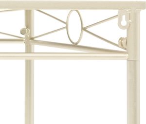 vidaXL Stolik boczny w stylu vintage, metalowy, 87 x 34 x 73 cm, złoty 4