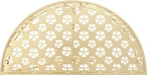 vidaXL Półokrągły stolik vintage, metalowy, 72 x 36 x 74 cm, złoty 3