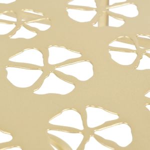 vidaXL Półokrągły stolik vintage, metalowy, 72 x 36 x 74 cm, złoty 4