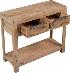 vidaXL Stolik typu konsola, 82 x 33 x 73 cm, lite drewno akacjowe 3