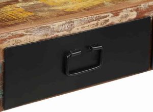 vidaXL Stolik konsola z litego drewna odzyskanego, 120 x 30 x 76 cm 4