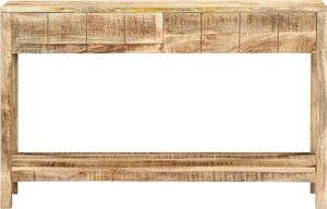 vidaXL Stolik konsola, 120 x 35 x 75 cm, lite drewno mango 3