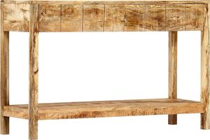 vidaXL Stolik konsola, 120 x 35 x 75 cm, lite drewno mango 8
