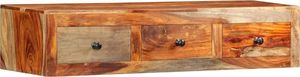vidaXL Ścienny stolik konsolowy, 100x25x20 cm, lite drewno sheesham 1