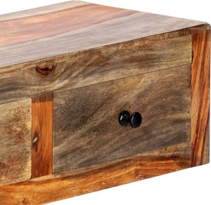 vidaXL Ścienny stolik konsolowy, 100x25x20 cm, lite drewno sheesham 6