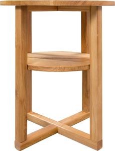 vidaXL Stolik boczny, 40 x 50 cm, lite drewno dębowe 4