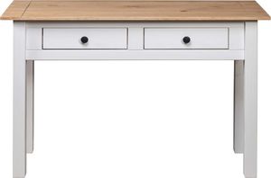 vidaXL Stolik konsola, biały, 100x40x73 cm, lita sosna, seria Panama 5