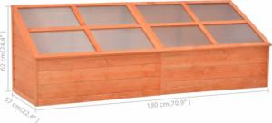 vidaXL Miniszklarenka 57 cm x 180 cm x 62 cm (170648) 6