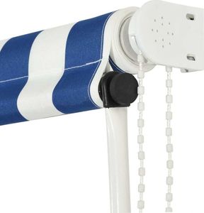 vidaXL Markiza zwijana, 300 x 150 cm, biało-niebieska 6