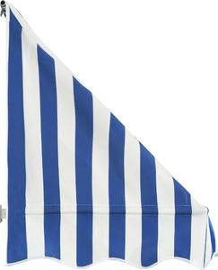 vidaXL Markiza bistro, 400 x 120 cm, niebiesko-biała 4