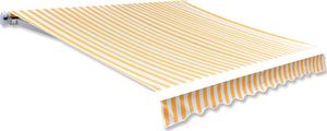 vidaXL Zadaszenie, żółty słonecznikowy i biały, 4x3 m (bez ramy) (141017) - 141017 1