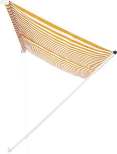 vidaXL Markiza zwijana, 300 x 150 cm, żółto-biała 3