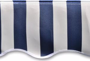 vidaXL Tkanina do markizy, niebiesko-biała, 3 x 2,5 m (bez ramy) 4