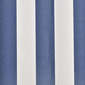 vidaXL Tkanina do markizy, niebiesko-biała, 450 x 300 cm 2