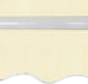 vidaXL Markiza zwijana ręcznie, 400 cm, kremowa 5