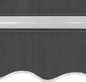 vidaXL Markiza zwijana ręcznie, 350 cm, antracytowa 5