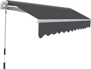 vidaXL Markiza zwijana ręcznie, 300 cm, antracytowa 3