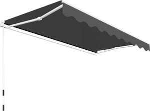 vidaXL Markiza zwijana ręcznie, 300 cm, antracytowa 4