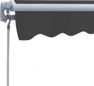 vidaXL Markiza zwijana ręcznie, 300 cm, antracytowa 5