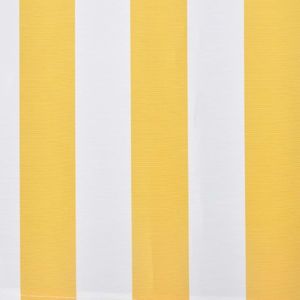 vidaXL Markiza zwijana ręcznie, 300 cm, żółto-biała 2