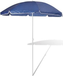 vidaXL Parasol plażowy, niebieski (180 cm). 1