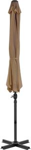 vidaXL Parasol wiszący z aluminiowym słupkiem, 300 cm, taupe 4