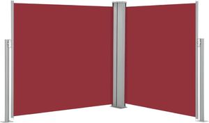 vidaXL Zwijana markiza boczna, czerwona, 100 x 600 cm 1
