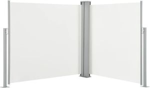 vidaXL Zwijana markiza boczna, kremowa, 100 x 600 cm 1