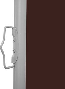 vidaXL Wysuwana markiza boczna na taras, 100 x 500 cm, brązowa 4