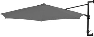 vidaXL Parasol ścienny na metalowym słupku, 300 cm, antracytowy 1
