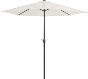 vidaXL Półparasol balkonowy na słupku z aluminium, 270x135 cm, piaskowy 2