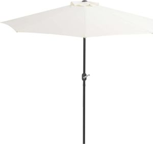 vidaXL Półparasol balkonowy na słupku z aluminium, 270x135 cm, piaskowy 3