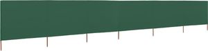 vidaXL Parawan 6-skrzydłowy z tkaniny, 800 x 80 cm, zielony 1