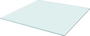 vidaXL Blat stołu szklany, kwadratowy 700x700 mm 1