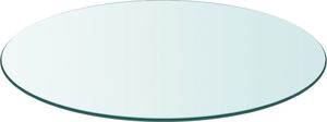 vidaXL Blat stołu szklany, okrągły, 700 mm 1