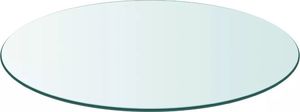 vidaXL Blat stołu szklany, okrągły 500 mm 1