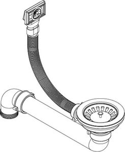 Zlewozmywak vidaXL Granitowy  jednokomorowy, szary 4