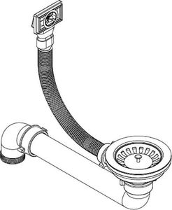 Zlewozmywak vidaXL Granitowy  jednokomorowy, szary 4