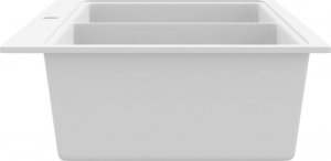 Zlewozmywak vidaXL Granitowy, dwukomorowy, kremowy zlewozmywak 5