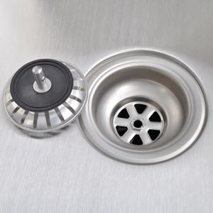 Zlewozmywak vidaXL Zlew kuchenny z odpływem, kwadratowy, stal nierdzewna 8