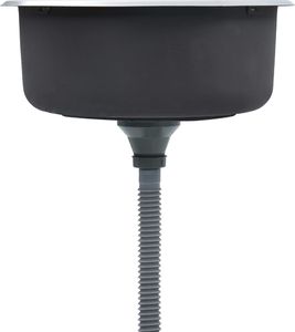 Zlewozmywak vidaXL  kuchenny z sitkiem i syfonem, stal nierdzewna 4