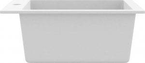 Zlewozmywak vidaXL Granitowy  jednokomorowy, nasadowy, kremowy 6