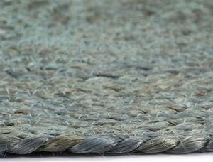 vidaXL Maty na stół, 6 szt., gładkie, oliwkowe, 38 cm, okrągłe, juta 4