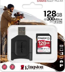 Karta Kingston Canvas React Plus SDXC 128 GB Class 10 UHS-II/U3 V90 (MLPR2/128GB) 3